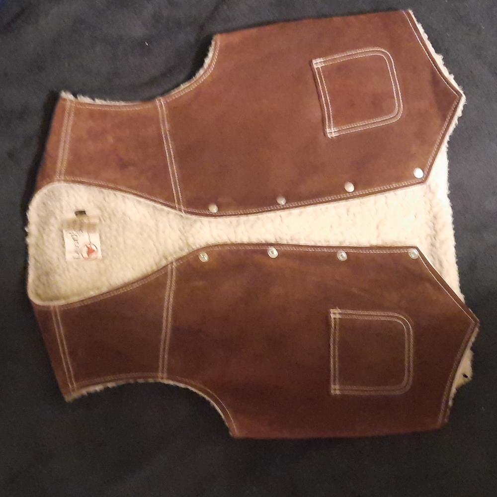 Vintage leather vest